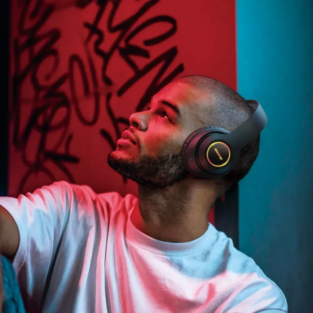 Навушники Bluetooth Borofone BO17 — Black - фото 6