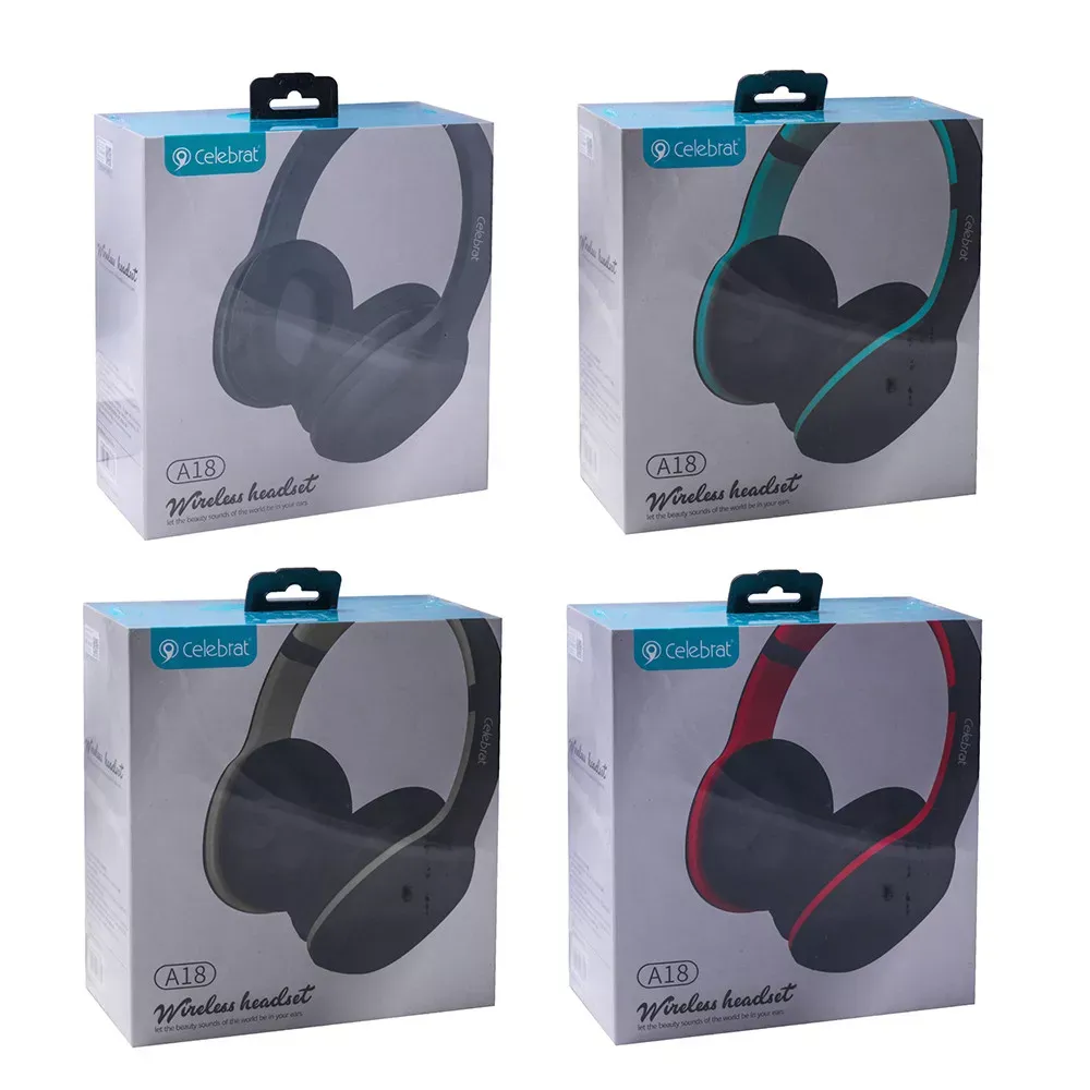 Навушники Bluetooth Celebrat A18 — Red - фото 3