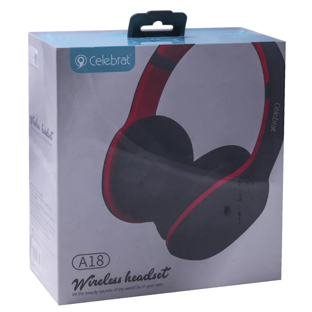 Навушники Bluetooth Celebrat A18 — Red - фото 4