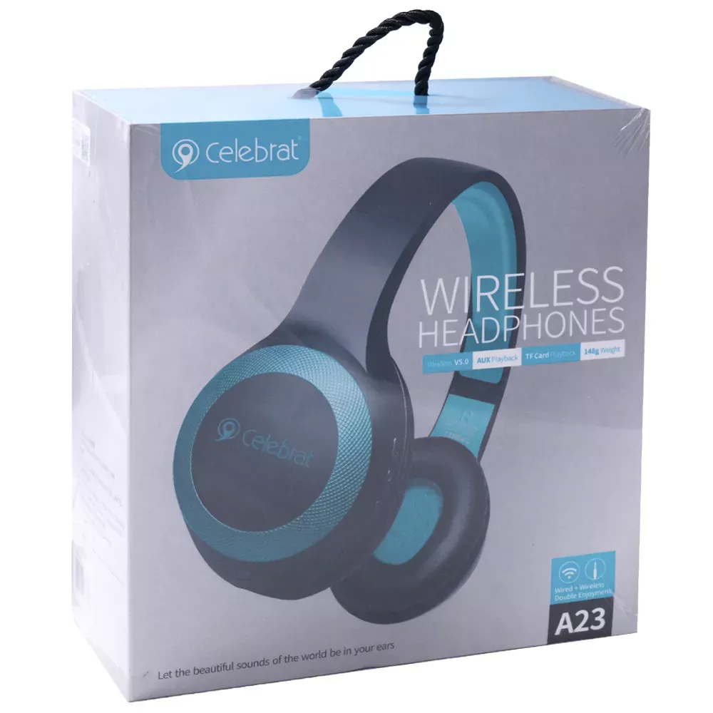 Навушники Bluetooth Celebrat A23 — Blue — фото 4