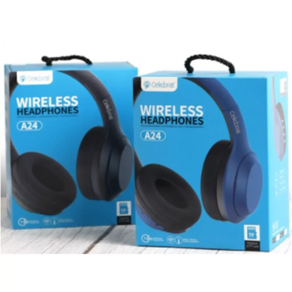Навушники Bluetooth Celebrat A24 — Black — фото 3
