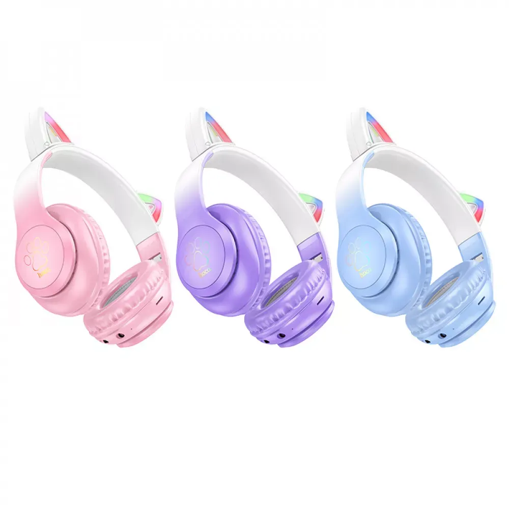 Навушники Bluetooth Hoco W42 Adventure — Crystal Blue — фото 6