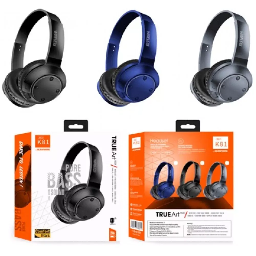 Навушники Bluetooth K81 — Gray - фото 3