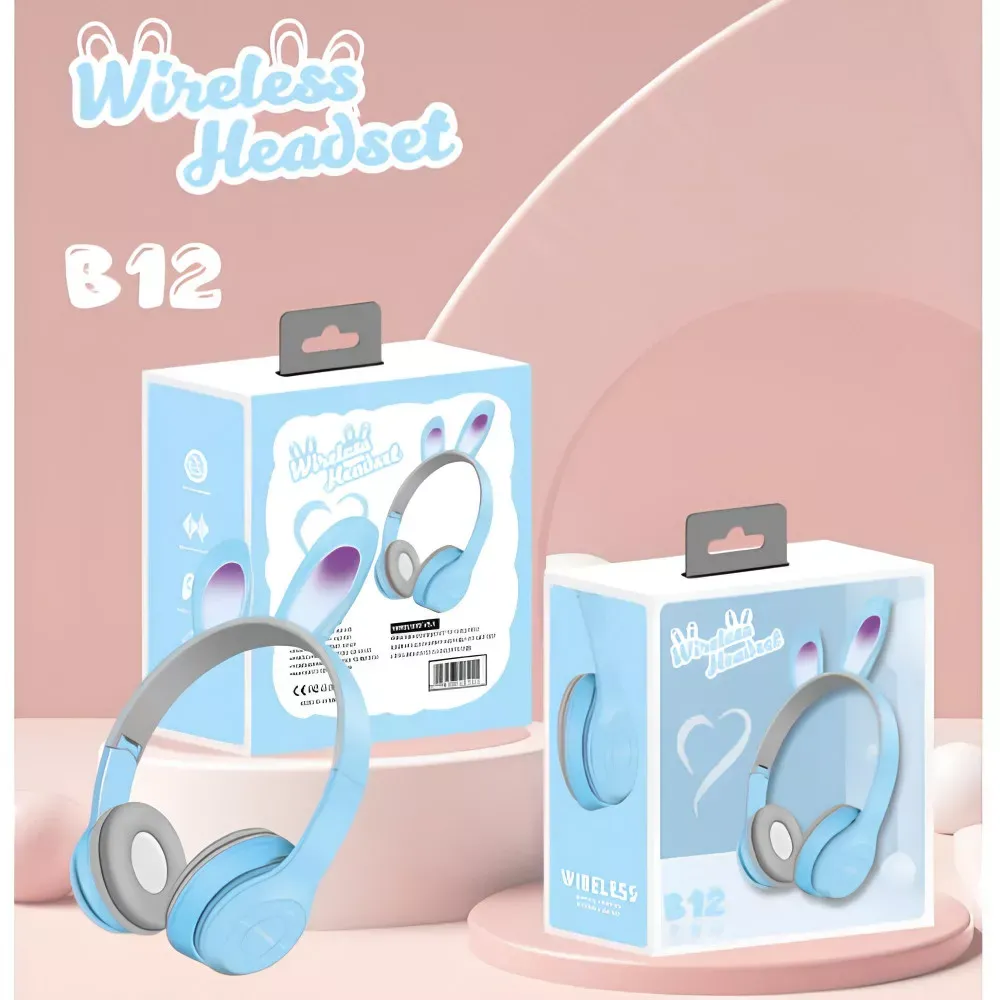 Навушники Bluetooth UK-B12 — Light Blue - фото 3