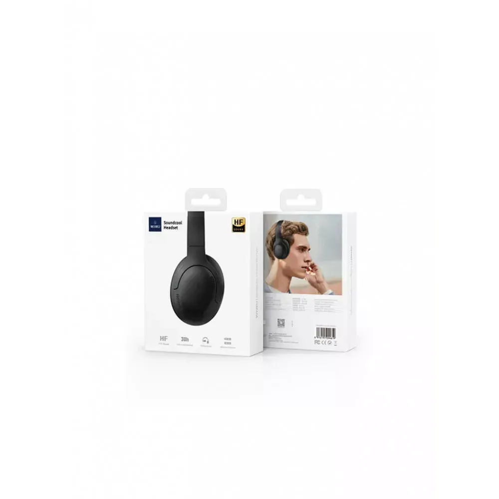 Навушники Bluetooth WiWU TD-02 Soundcool — Black — фото 4