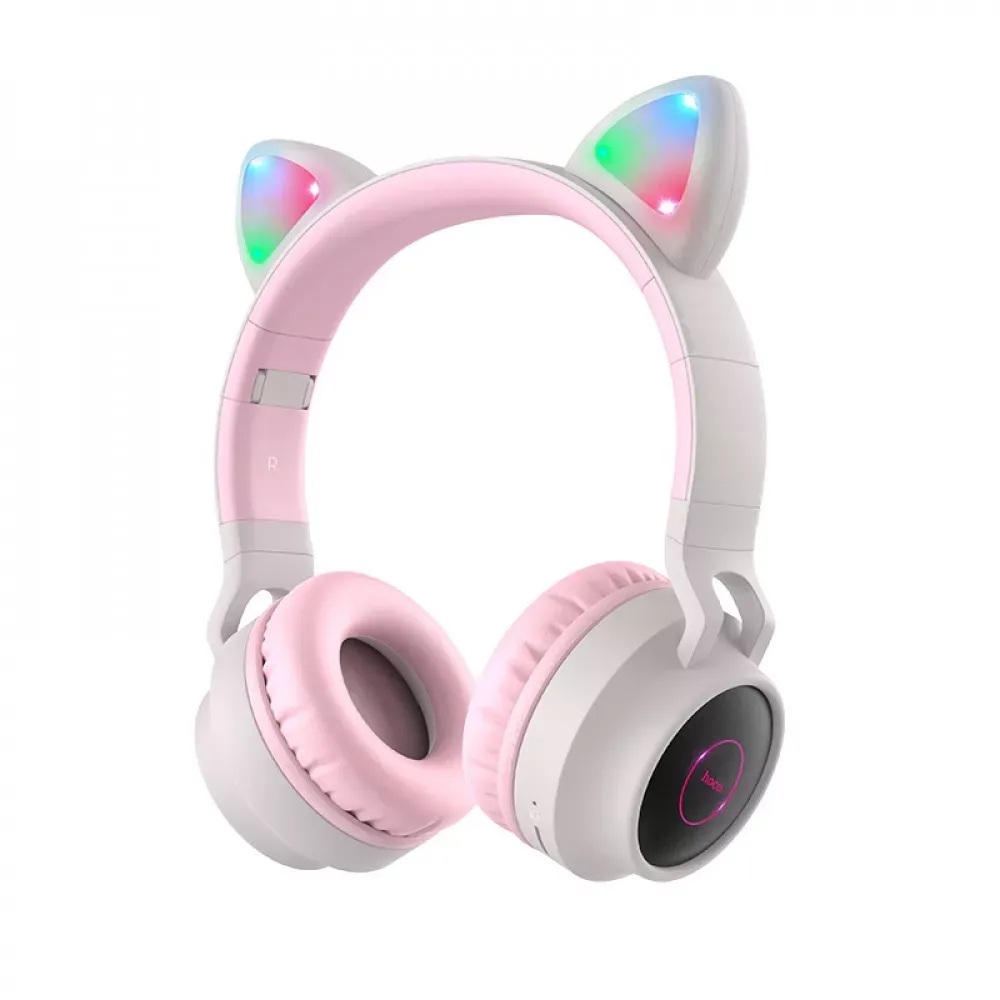 Навушники Bluetooth — Hoco W27 Cat ear — Pink - фото 7