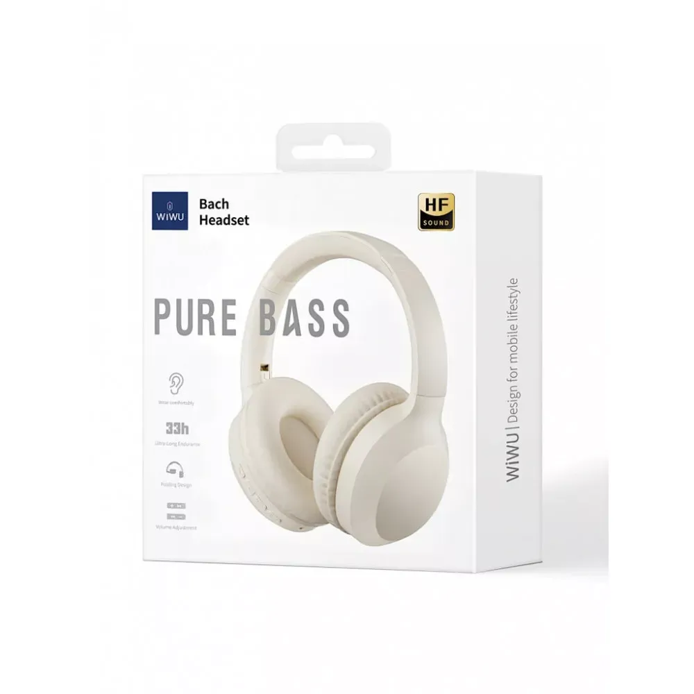 Навушники Bluetooth — WiWU TD-01 Bach — White — фото 4