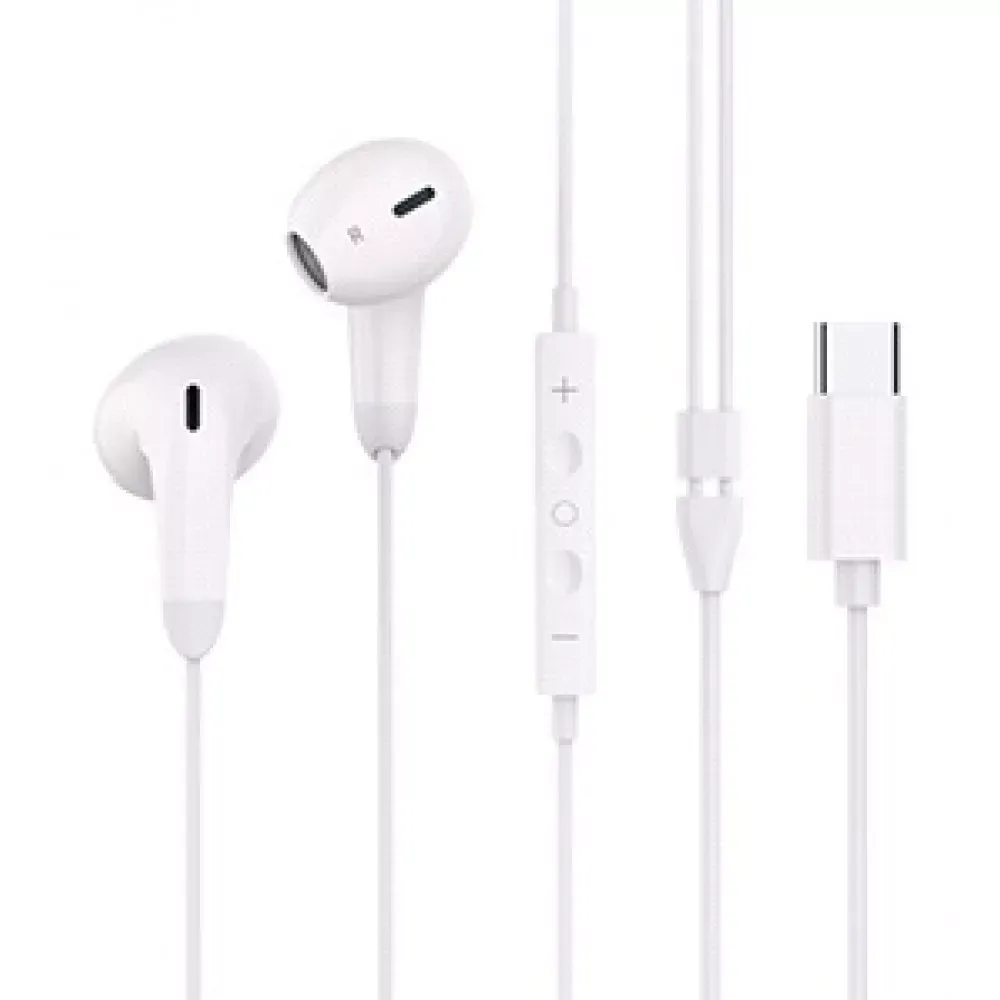 Навушники Type C з мікрофоном Yison X8 — White — Различные