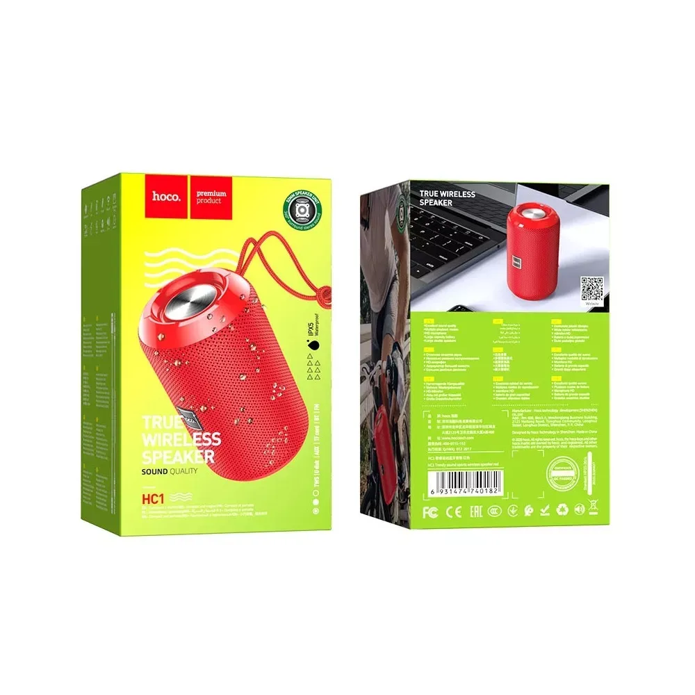 Портативна колонка Hoco HC1 Trendy sound sports — Black - фото 3