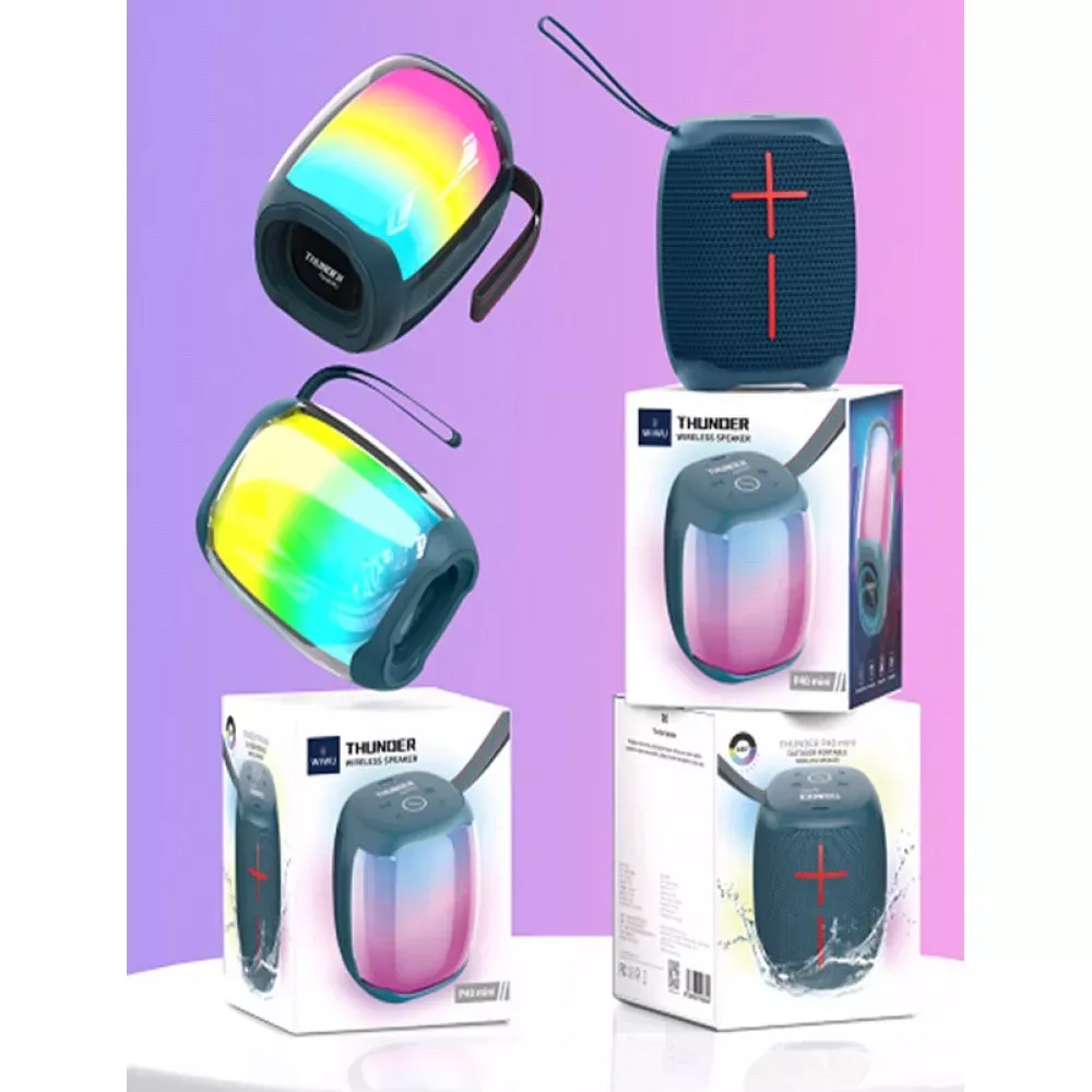 Портативна колонка WiWU P40 Mini — Dark Blue - фото 3