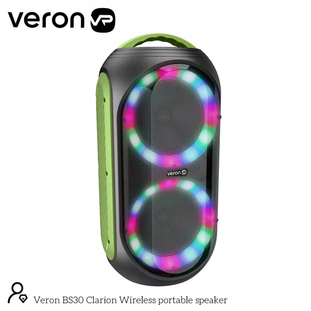 Портативна колонка — Veron BS30 Clarion 30 Watt karaoke+wireless microphone+remote — фото 5