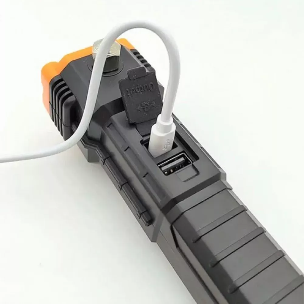 Фонарь ручной Аккумуляторный LED LL-104 XPE LED COB с стеклобоем — фото 4