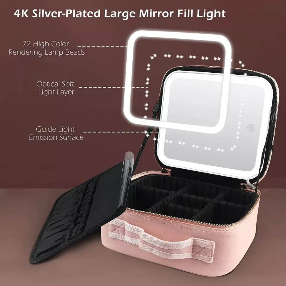 Зеркало с LED подсветкой Cosmetic bag — фото 5
