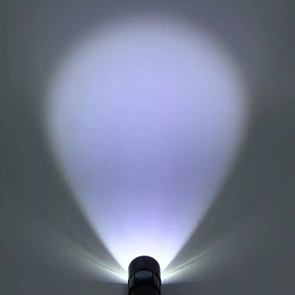 Ручной аккумуляторный карманный фонарик с USB и ZOOM SY - 501  — Black - фото 7