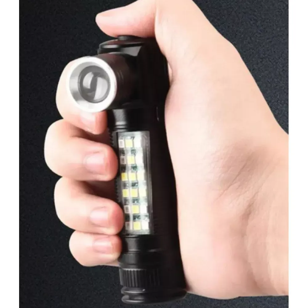 Фонарик аккумуляторный 2 в 1 ручной + налобный с USB — SY-2209 - фото 5