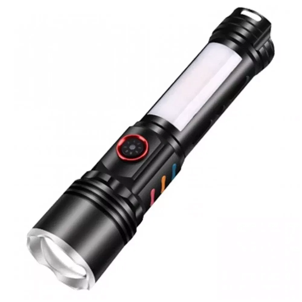 Фонарь ручной аккумуляторный LED RGB с USB — SY-2307 — Различные