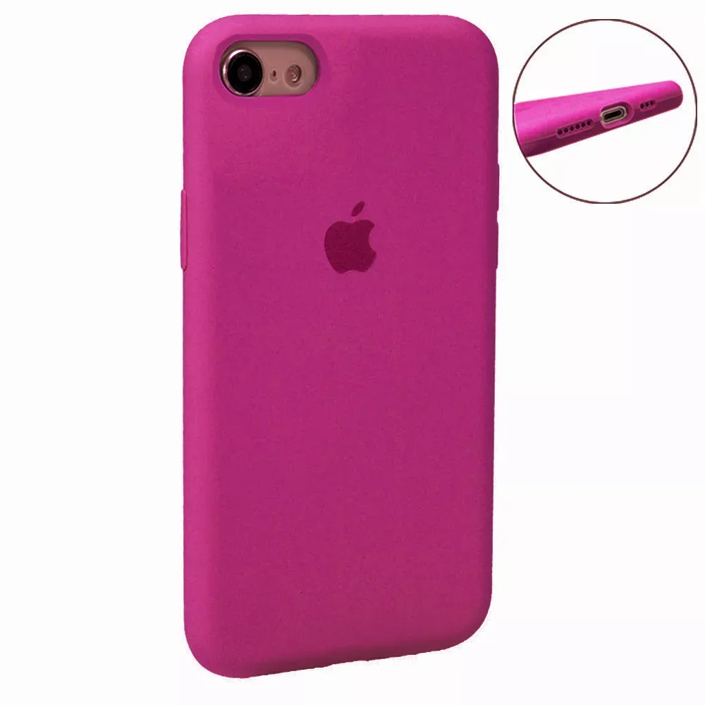 Original Silicone Case Full Size iPhone 7 ; 8 ; SE 2020 — Blue Bird Feather - фото 23