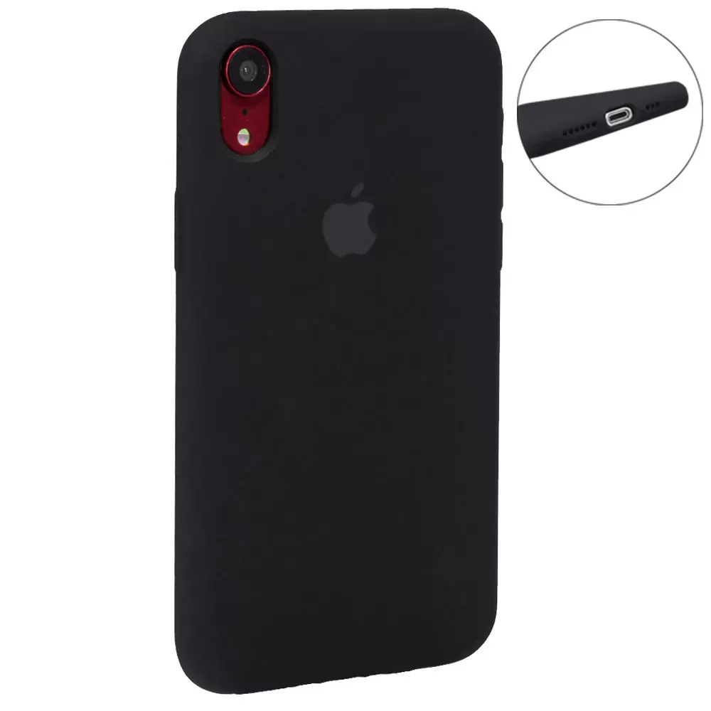 Original Silicone Case Full Size iPhone Xr — Black (18) — Apple Apple iPhone Xr