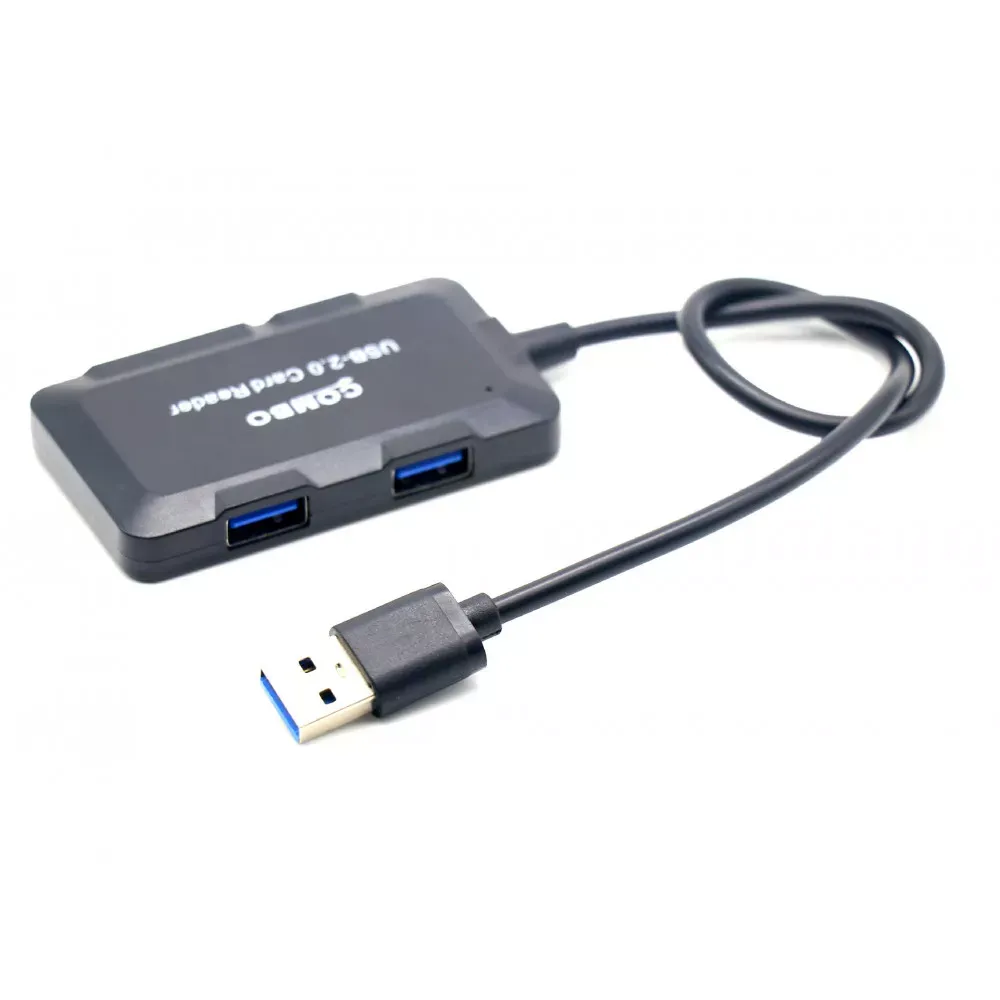 HUB USB 2 in 1 Combo  Card Reader + HUB - фото 4