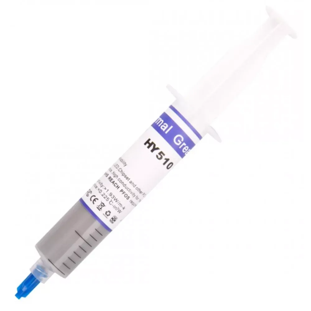 Tермопаста в шприце серебро Halnziye HY510 (30 г.) — Различные