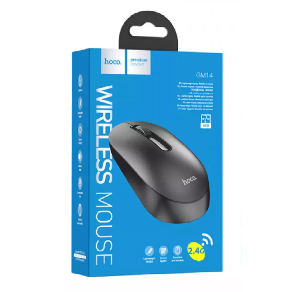 Бездротова миша — Hoco GM14 — Black - фото 3