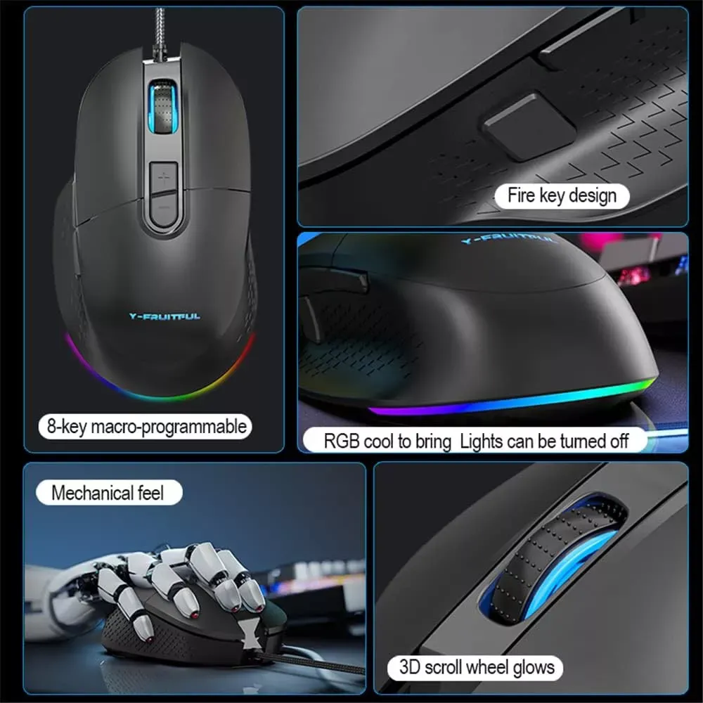 Дротова миша — M63 RGB - фото 3