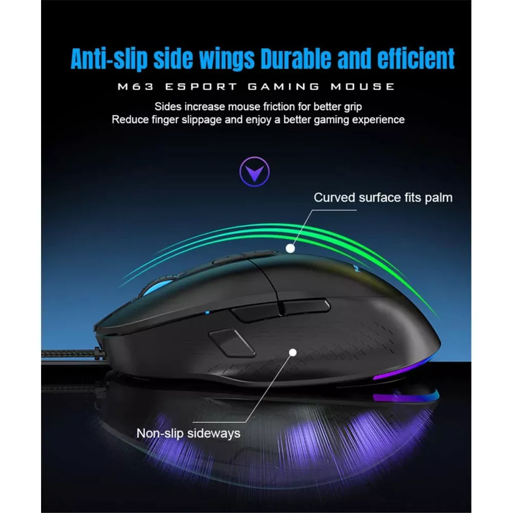 Дротова миша — M63 RGB - фото 7