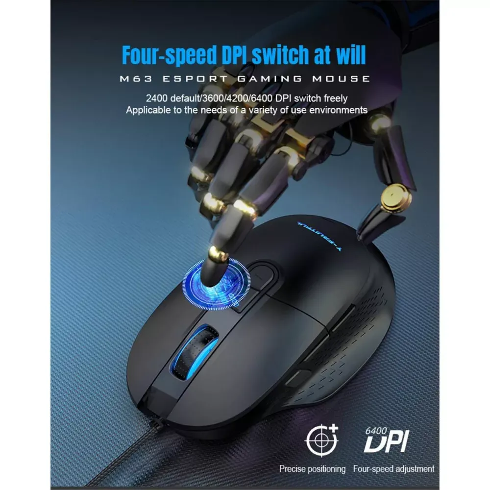 Дротова миша — M63 RGB - фото 10