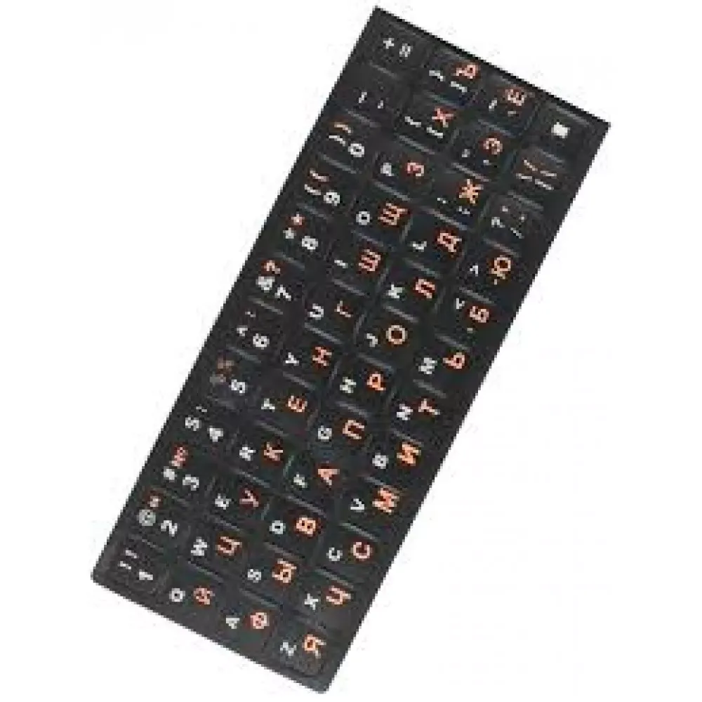 Наклейки на клавиатуру с украинским алфавитом  — Blue - фото 3