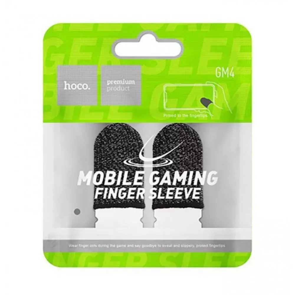 Напальчники для игры на телефоне Hoco GM4  — Black & Silver - фото 3