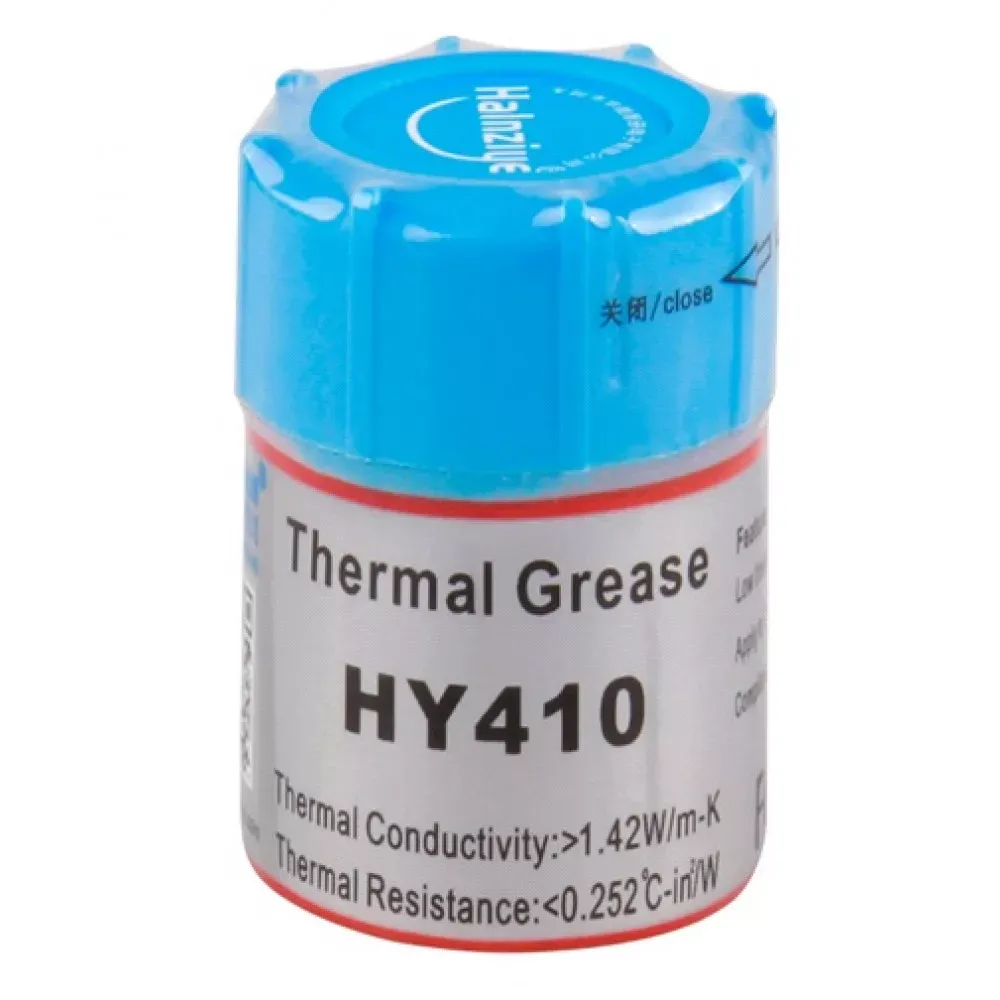 Термопаста в шприце серебро Halnziye HY410 — Различные