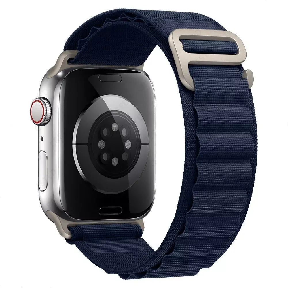 Ремінець Alpine Loop Design Apple Watch 42 mm 44 mm 45 mm 49 mm — Navy Blue