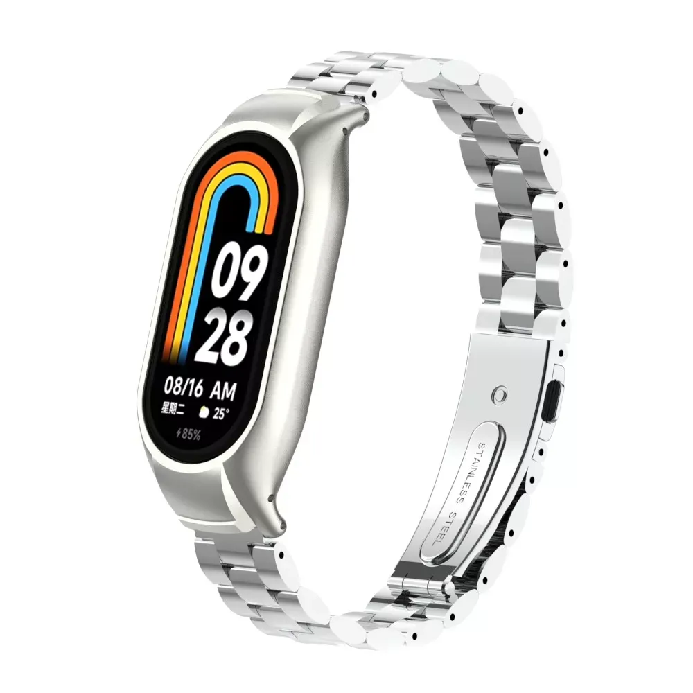 Ремінець Bead Design Xiaomi Mi Band 8 ; 9 — Silver — Различные Xiaomi Mi Band 8, Xiaomi Mi Band 9