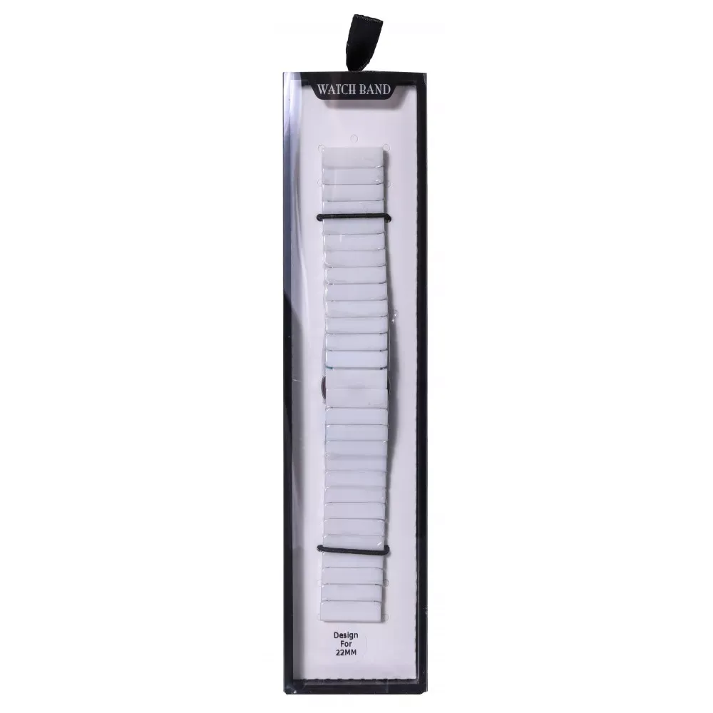 Ремінець Ceramic Bead Design — Універсальний 22 mm — White - фото 3