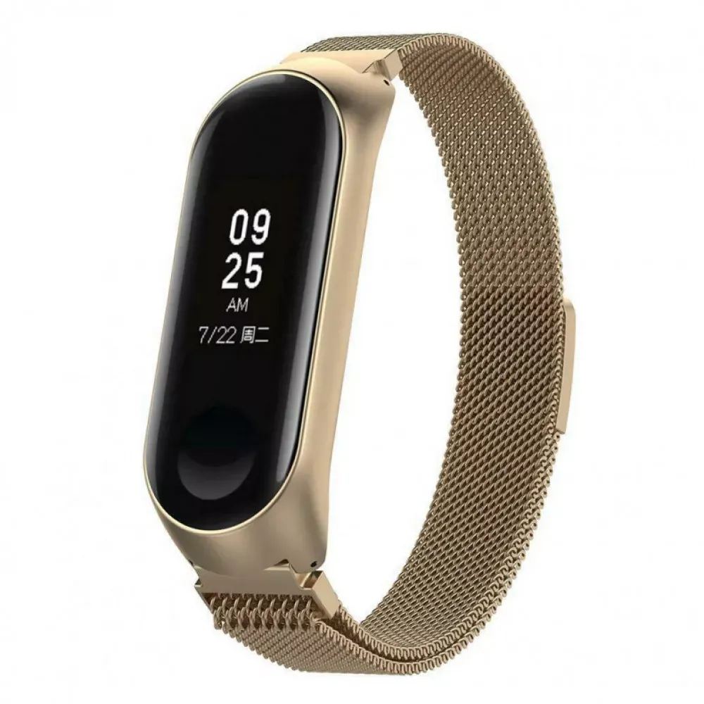 Ремінець Milanese Loop Xiaomi Mi Band 5 6 — Gold — Различные Xiaomi Mi Band 5, Xiaomi Mi Band 6