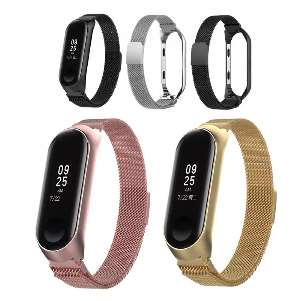 Ремінець Milanese Loop Xiaomi Mi Band 5 6 — Gold — фото 4