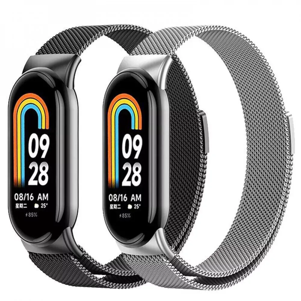 Ремінець Milanese Loop Xiaomi Mi Band 8 ; 9 — Black - фото 3