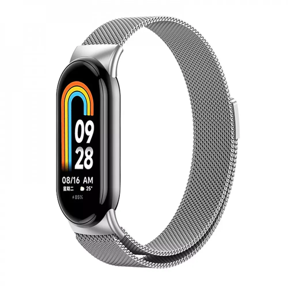 Ремінець Milanese Loop Xiaomi Mi Band 8 ; 9 — Silver