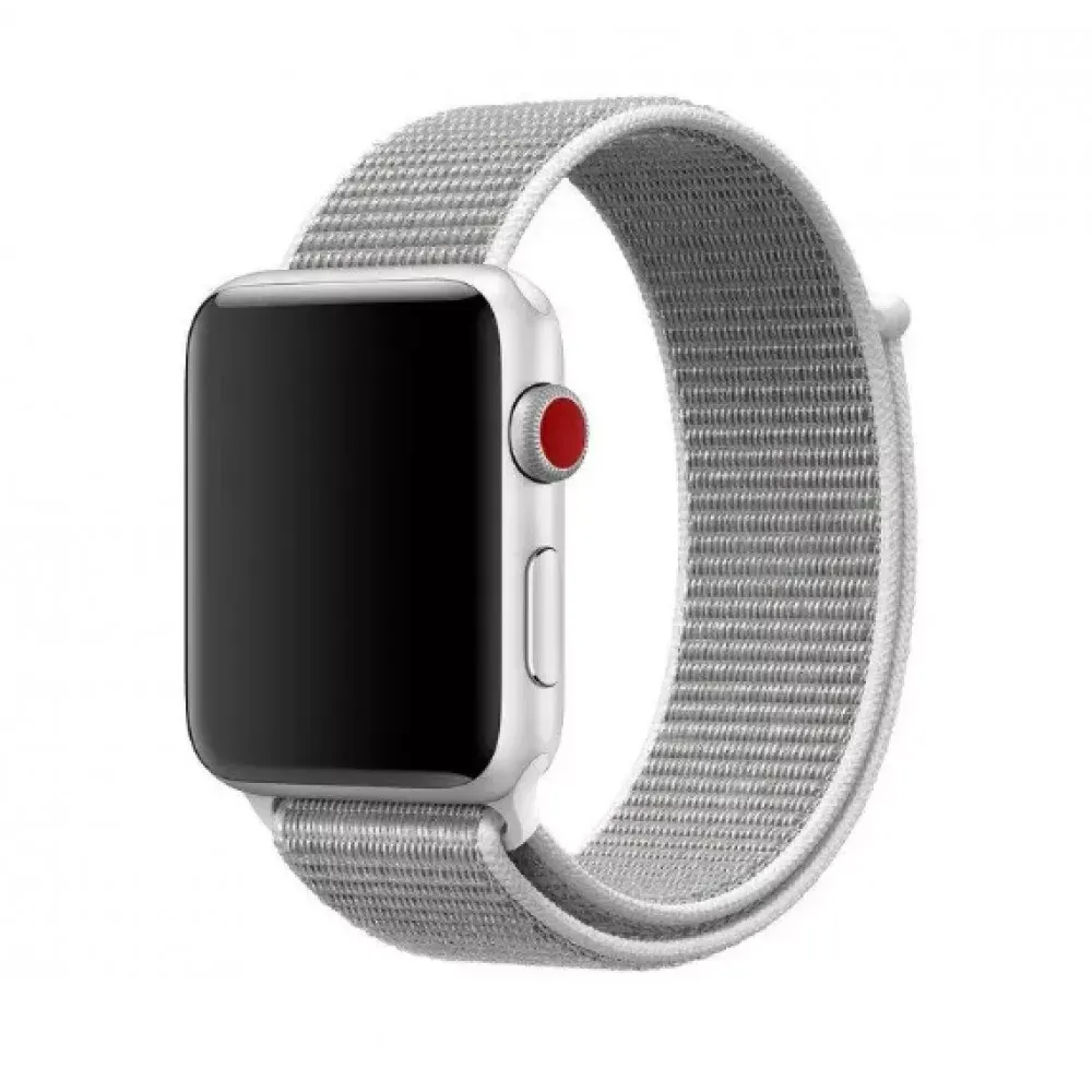 Ремінець Nylon Loop Apple Watch 42 mm 44 mm 45 mm 49 mm — Black & Blue — фото 9