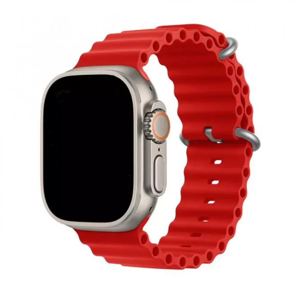 Ремінець Ocean Band Design Apple Watch 38 mm 40 mm 41 mm — Wine Red — Различные Apple Watch Series 2 38 mm, Apple Watch Series 4 40 mm, Apple Watch Series 7 41 mm