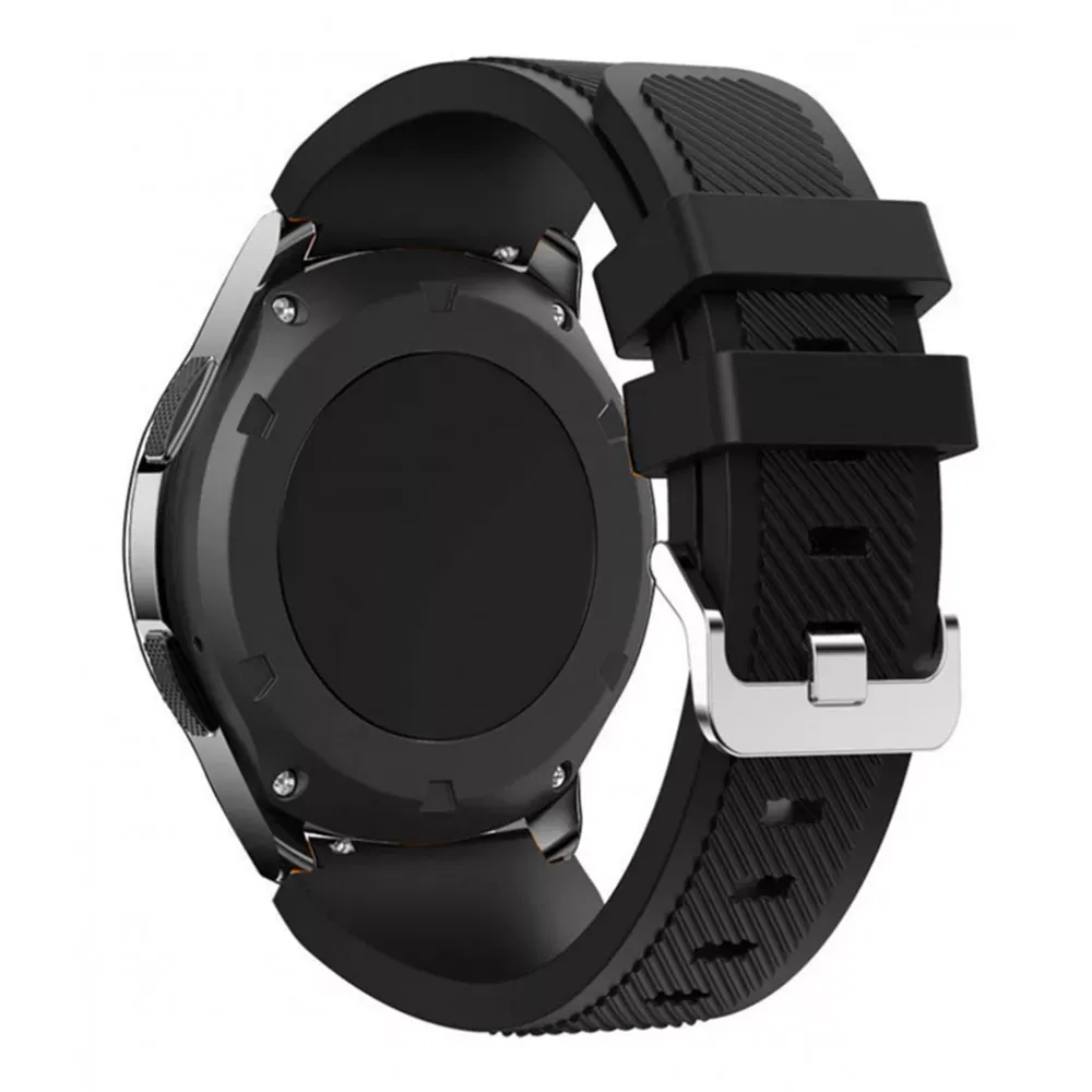 Ремінець Silicone Band Універсальний 22 mm — Black — Различные