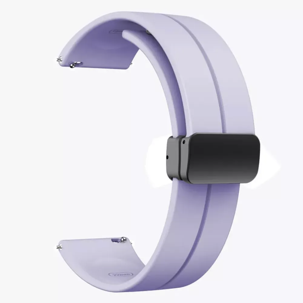 Ремінець Silicone Magic Lock Універсальний 20 mm — Purple lilac