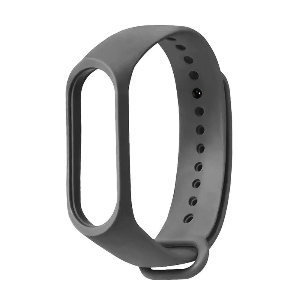 Ремінець Silicone Sport Band Xiaomi Mi Band 5 6 7 — Dark Gray — Различные Xiaomi Mi Band 5, Xiaomi Mi Band 6, Xiaomi Mi Band 7