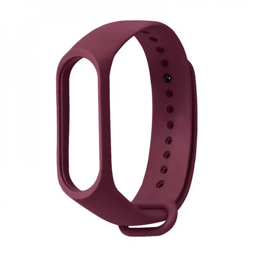 Ремінець Silicone Sport Band Xiaomi Mi Band 5 6 7 — Dark Red - фото 17