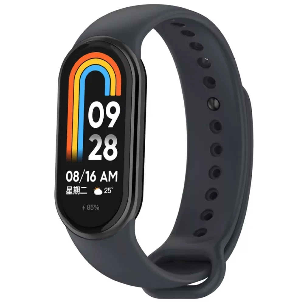 Ремінець Silicone Sport Band Xiaomi Mi Band 8 / 9 — Dark Gray — фото 4