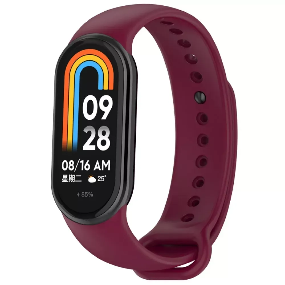 Ремінець Silicone Sport Band Xiaomi Mi Band 8 / 9 — Marsala — фото 4
