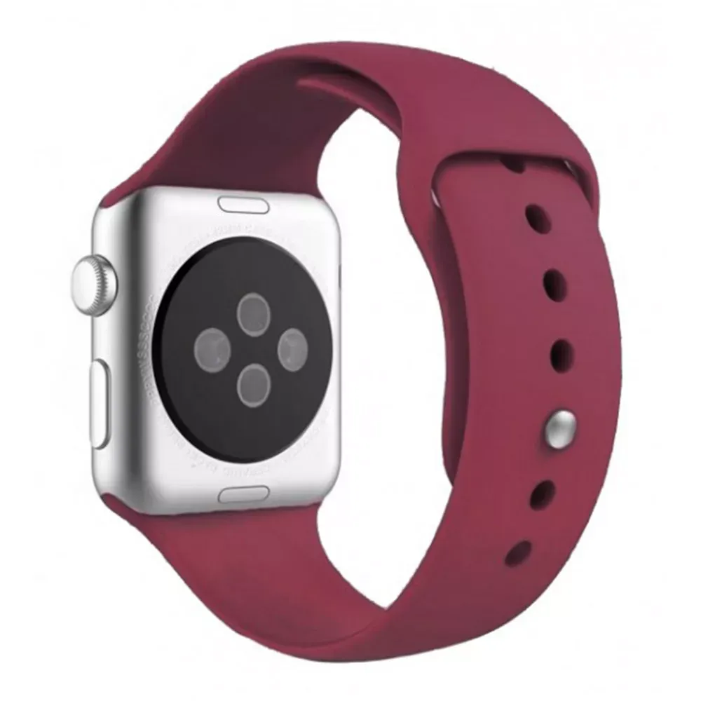 Ремінець Sport Band Apple Watch 38 mm 40 mm 41 mm — Marsala (52) — Различные Apple Watch Series 7 41 mm, Apple Watch Series 3 38 mm, Apple Watch Series 4 40 mm