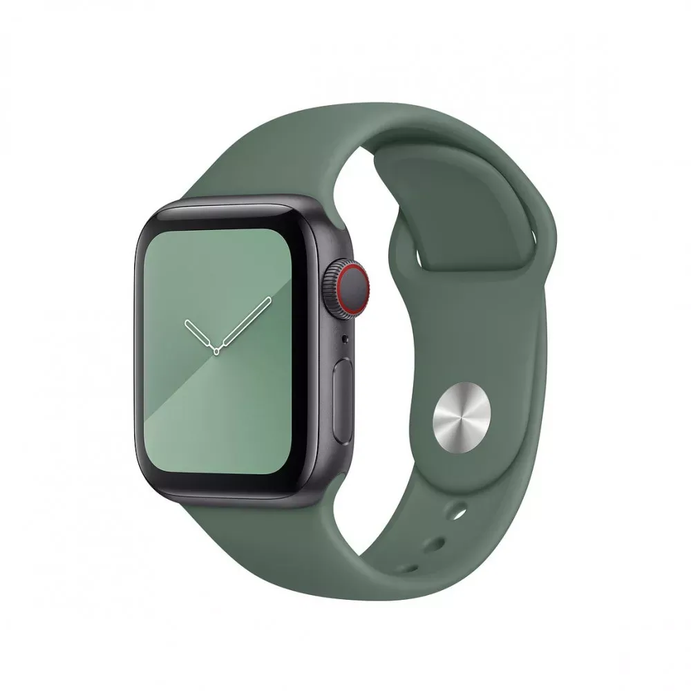Ремінець Sport Band Apple Watch 38 mm 40 mm 41 mm — Pine Green (58) — Различные Apple Watch Series 7 41 mm, Apple Watch Series 3 38 mm, Apple Watch Series 4 40 mm