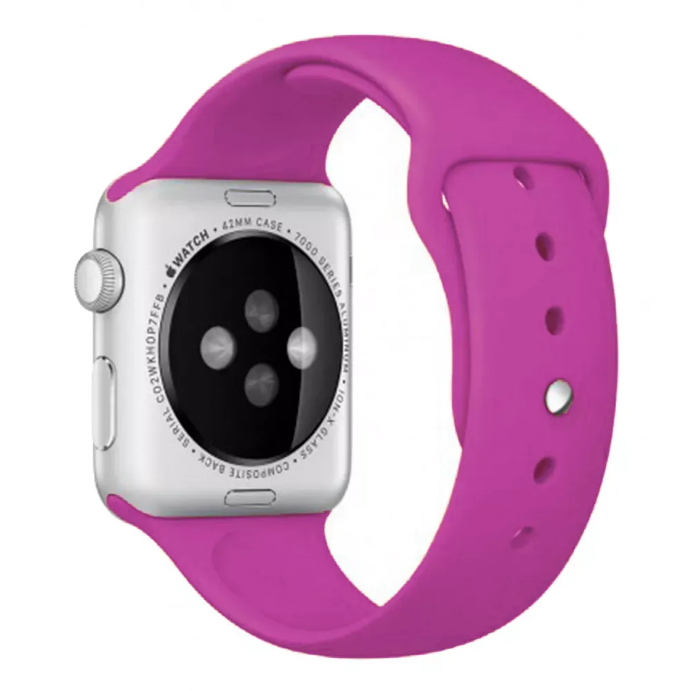 Ремінець Sport Band Apple Watch 42 mm 44 mm 45 mm 49 mm — Wine Red - фото 46