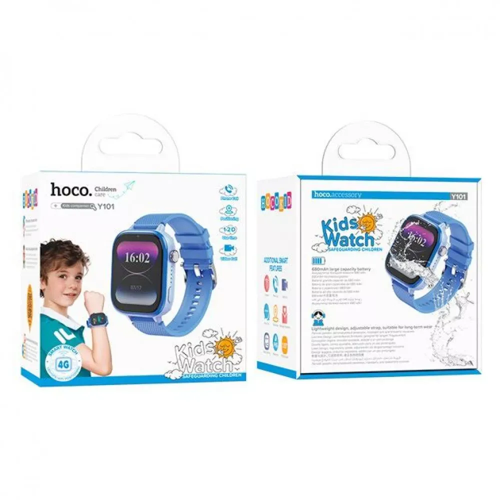 Smart Baby Watch (Call Version) — Hoco Y101   — Blue - фото 3